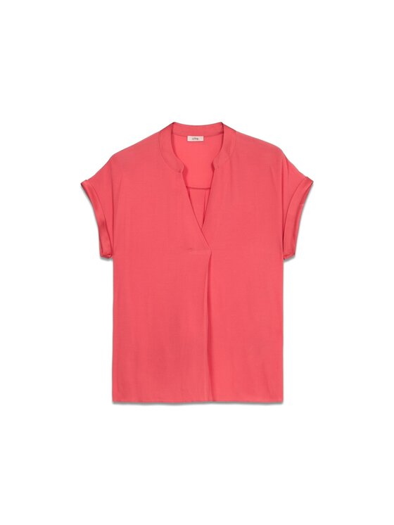 Oltre Oltre Bluzka 2449J000672N006 Czerwony Regular Fit