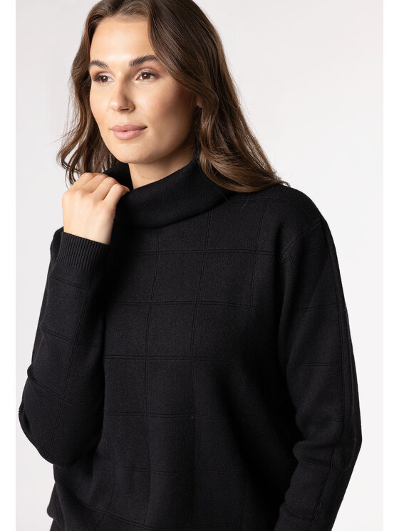 QUIOSQUE QUIOSQUE Svetr QUIOSQUE 6VS007299 Černá Regular Fit