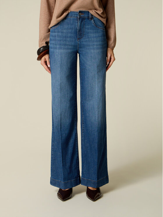 Oltre Oltre Jeansy P40HR009540N034 Niebieski Regular Fit