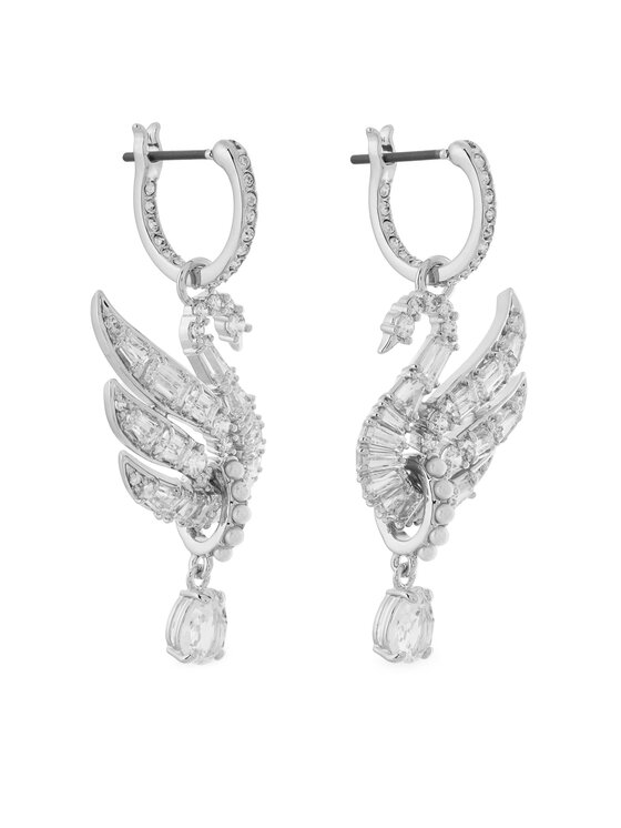 Swarovski Swarovski Kolczyki Swan 5723388 Srebrny
