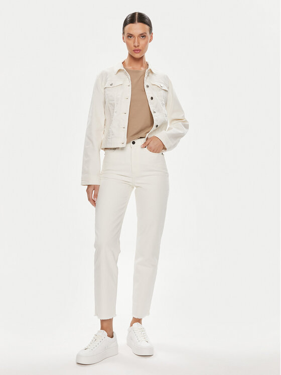 Vila Vila Jeansjacke Birkina 14097180 Weiß Regular Fit