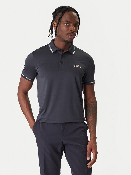 BOSS BOSS Polokošeľa Paul Pro 50506203 Tmavomodrá Slim Fit