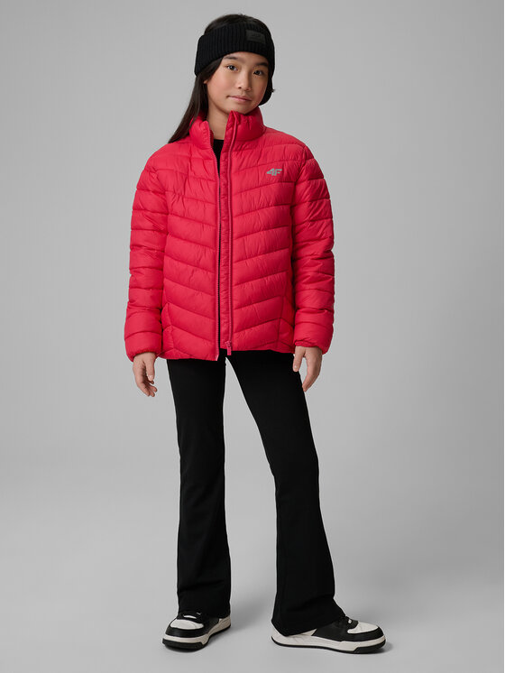 4F 4F Kurtka puchowa OUTERWEAR Różowy Regular Fit