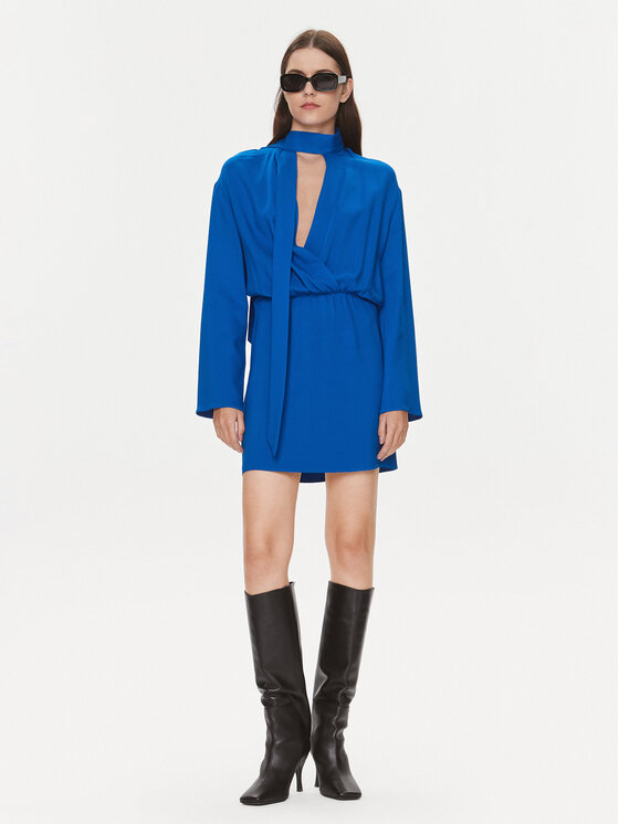 Samsøe Samsøe Samsøe Samsøe Sukienka koktajlowa Samailey F23400081 Niebieski Regular Fit