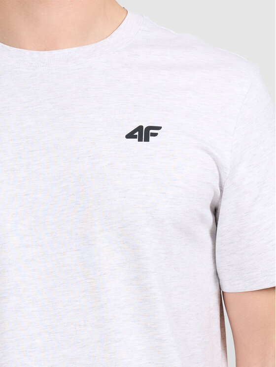 4F 4F T-Shirt 4FWMM00TTSHM3341-27M Szary jasny Active Fit