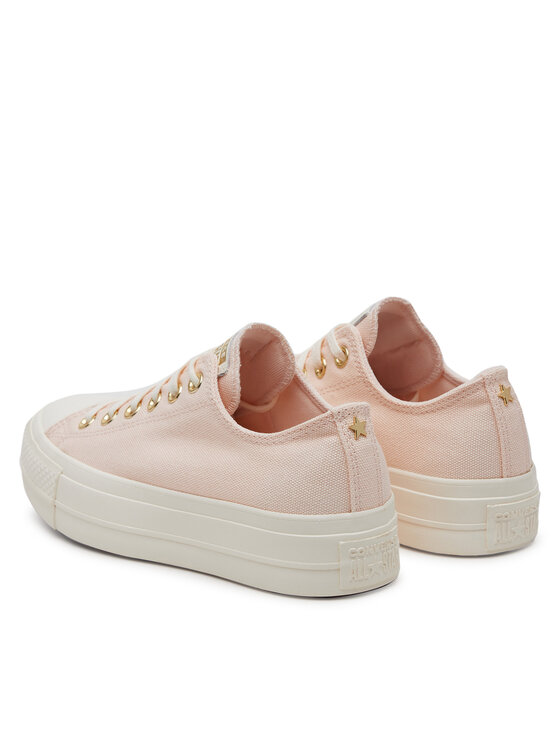 Converse Converse Trampki Chuck Taylor All Star Lift Platform Gold A12584C Różowy