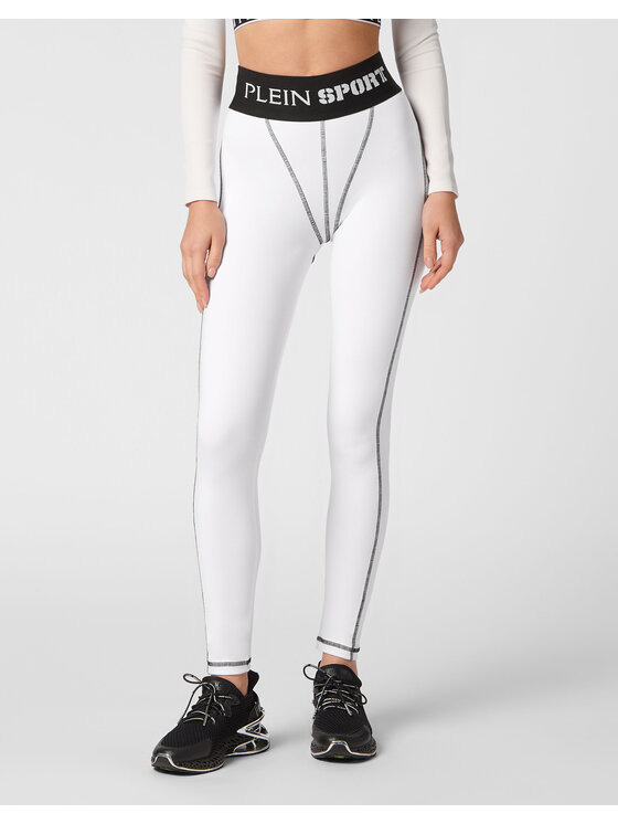 Plein Sport Plein Sport Legginsy 14231 Biały Active Fit