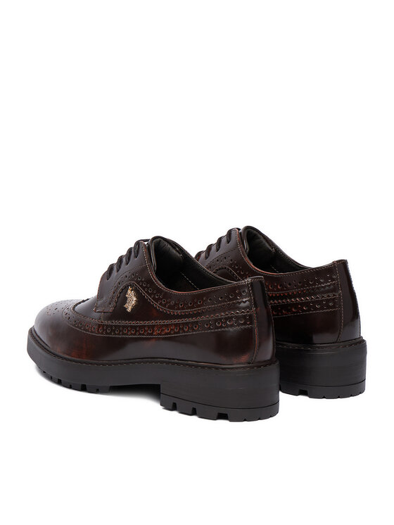 U.S. Polo Assn. U.S. Polo Assn. Półbuty EO-ANYA001W/GL1 Brązowy ciemny