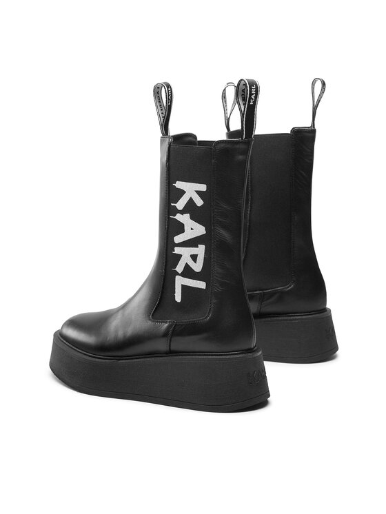 KARL LAGERFELD KARL LAGERFELD Боти тип челси KL42460 Черен