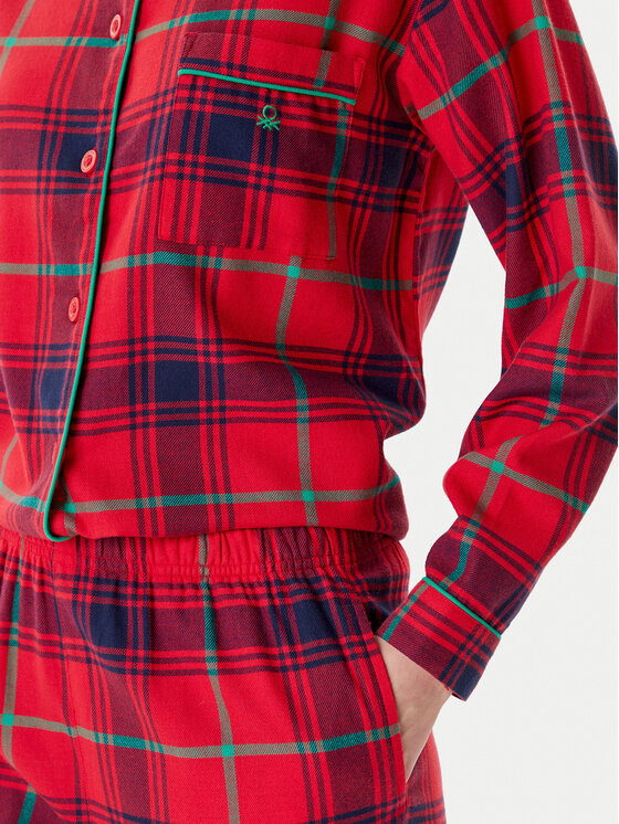 United Colors Of Benetton United Colors Of Benetton Pijama 43UL3P00O Roșu Regular Fit