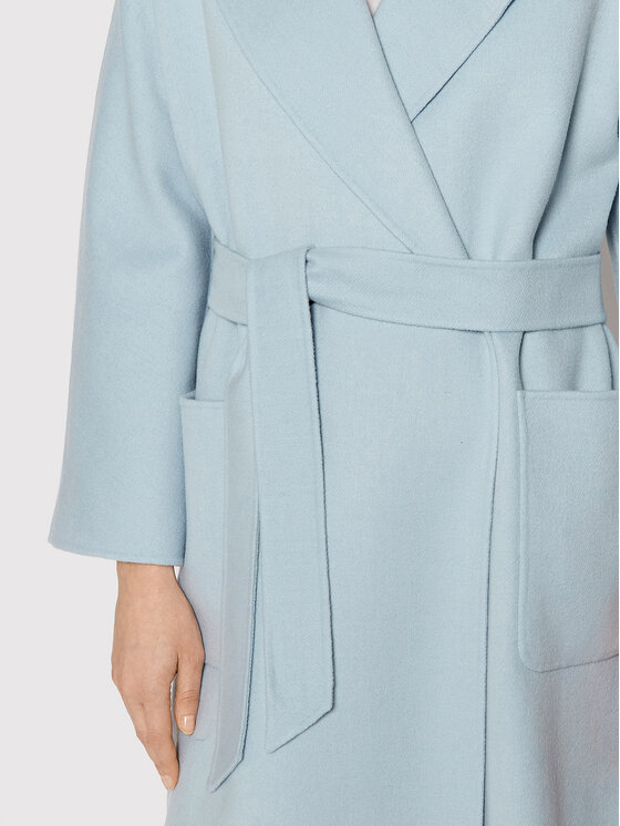Weekend Max Mara Weekend Max Mara Palton de lână Selz 50110327 Albastru Regular Fit
