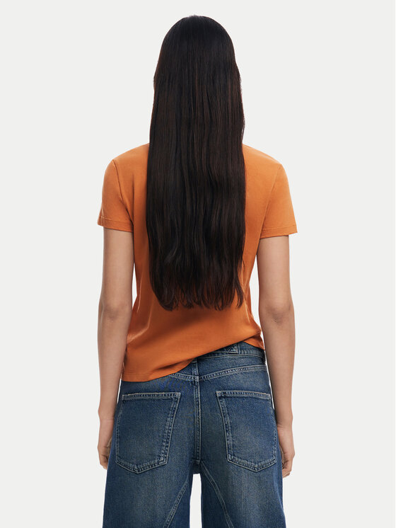 Desigual Desigual Majica 25SWTK15 Oranžna Regular Fit