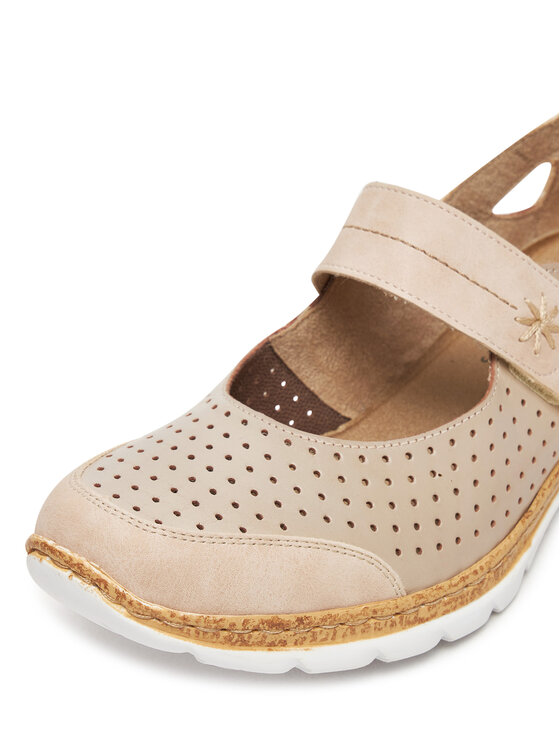 Rieker Rieker Pantofi N42B2-62 Bej