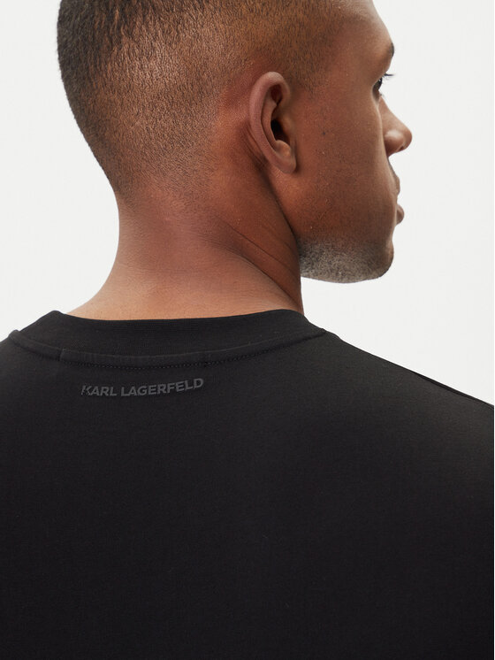 KARL LAGERFELD KARL LAGERFELD T-shirt 755036 554225 Crna Regular Fit