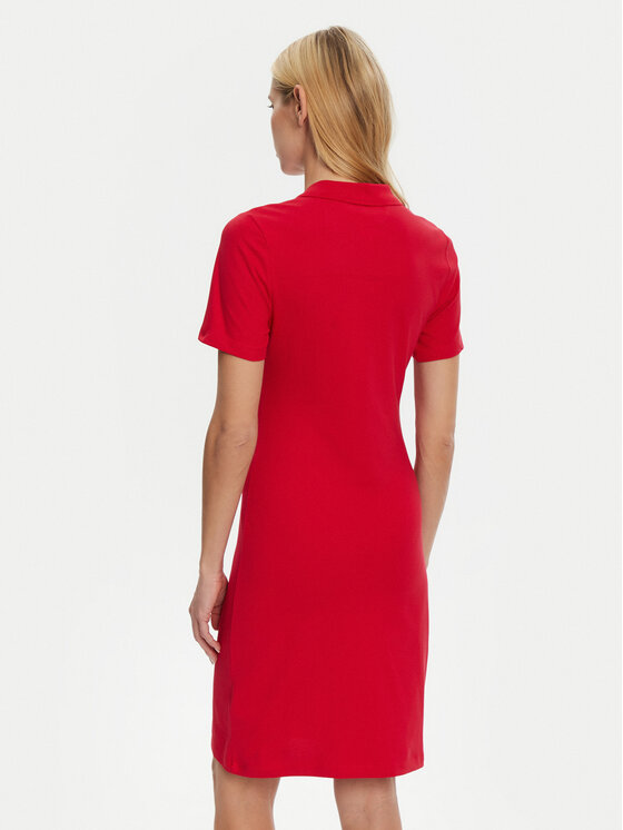 Tommy Hilfiger Tommy Hilfiger Kasdieninė suknelė WW0WW42567 Raudona Slim Fit