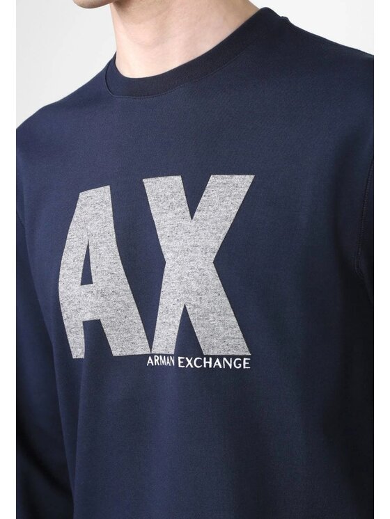 Armani Exchange Armani Exchange Mikina 6KZMFG ZJ5UZ 1510 Tmavomodrá Regular Fit