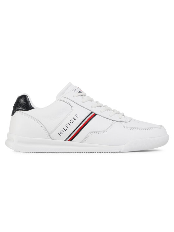 Tommy Hilfiger Sneakers Lightweight Leather Mix Sneaker FM0FM02988 Blanc