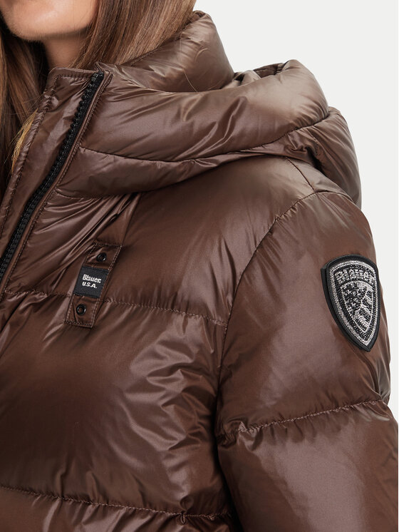 Blauer Blauer Pernata jakna 25WBLDK03161 Smeđa Regular Fit