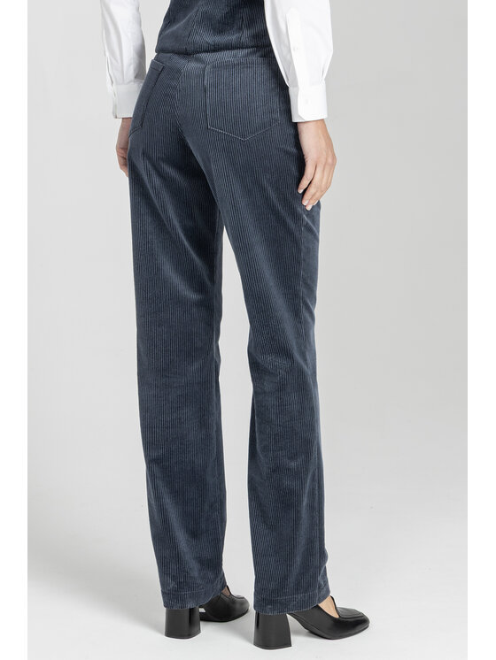 Deni Cler Milano Deni Cler Milano Spodnie materiałowe W-DC-5269-E5-D7-58-1 Granatowy Regular Fit