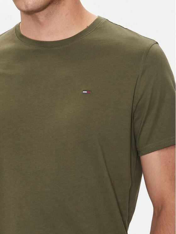 Tommy Jeans Tommy Jeans Тишърт DM0DM04411 Зелен Slim Fit
