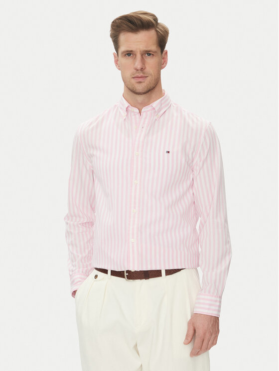 Tommy Hilfiger Tommy Hilfiger Košile MW0MW39159 Růžová Regular Fit