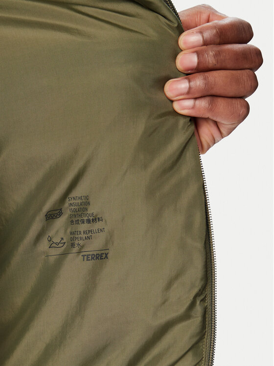 adidas adidas Brezrokavnik Terrex Multi Essentials Climawarm Padded Vest KX8818 Khaki Regular Fit
