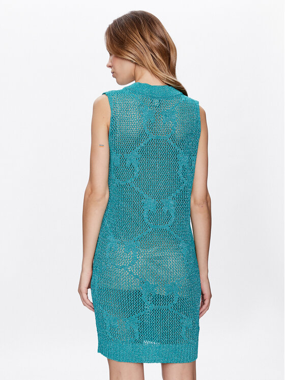 PINKO Pinko Sukienka dzianinowa Abbracciato 100631 A0K2 Zielony Regular Fit