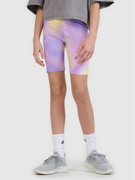 4F 4F Kolarki SWELLS OF THE OCEAN Fioletowy jasny Slim Fit