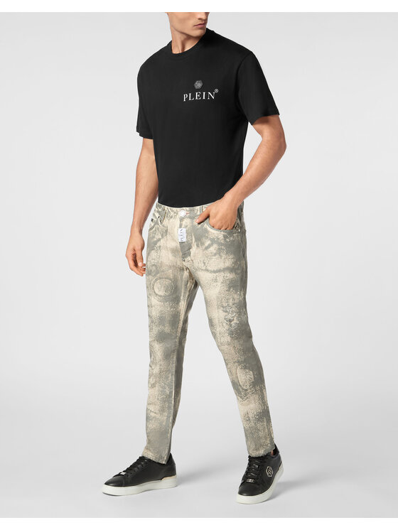 PHILIPP PLEIN PHILIPP PLEIN Jeansy 22535 Beżowy Skinny Fit