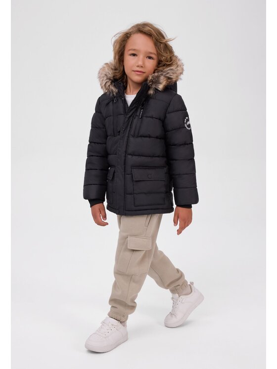 minoti minoti Kurtka zimowa 33COAT509 Czarny Regular Fit
