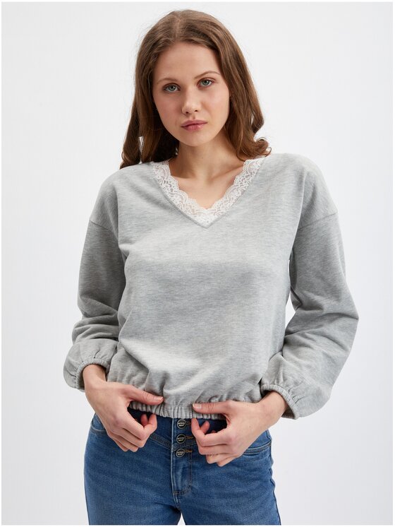 Orsay Orsay Bluza 175082-692000__L Szary Regular Fit