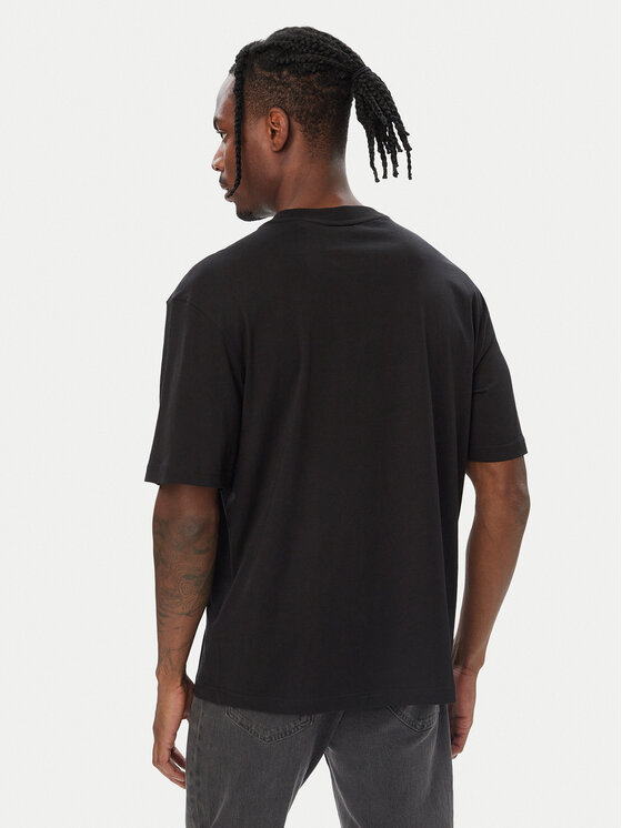 HUGO HUGO T-särk Naxter 50570028 Must Regular Fit