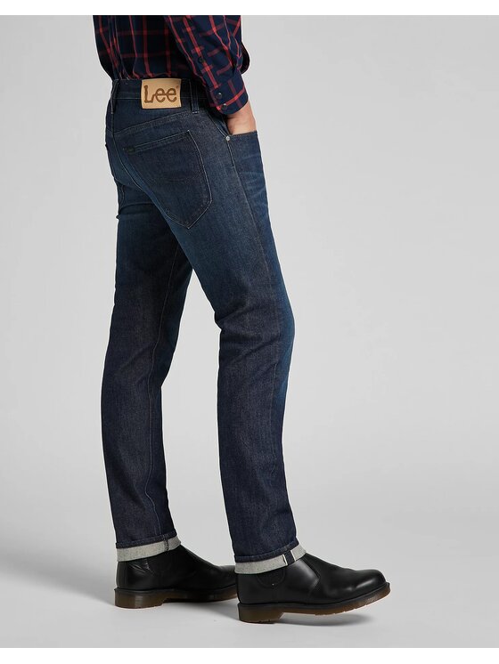 Lee Lee Jeansy Daren Zip Fly Niebieski Straight Leg