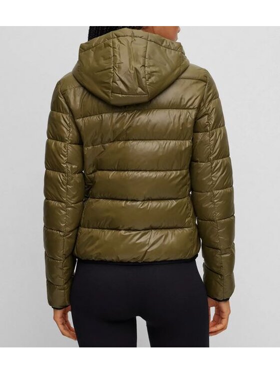 HUGO HUGO Dámská bunda 50473676 10239965 Khaki Regular Fit