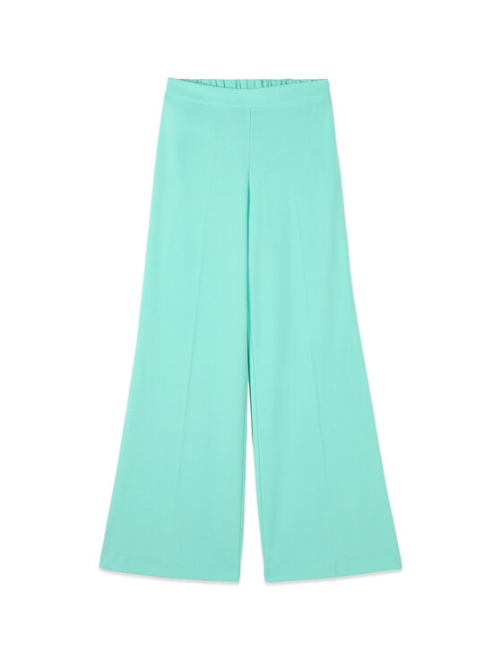 Oltre Oltre Pantaloni di tessuto P274J102440N015 Turchese Regular Fit