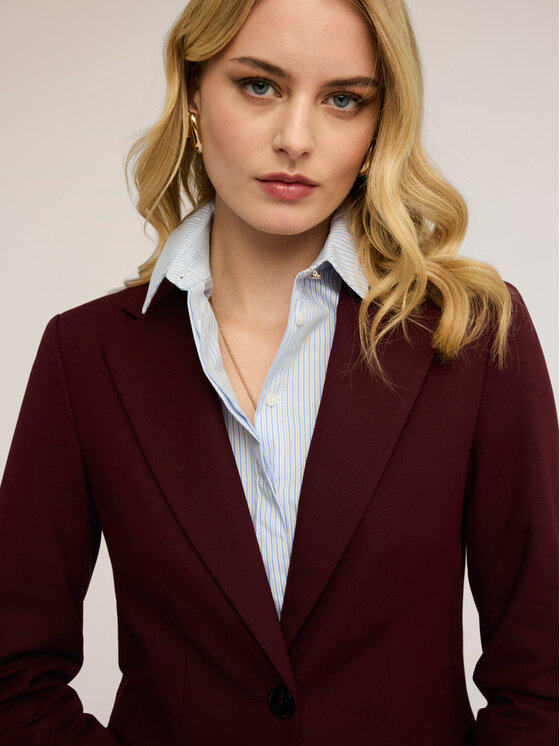 Motivi Motivi Marynarka Q048Q001063N036 Bordowy Regular Fit