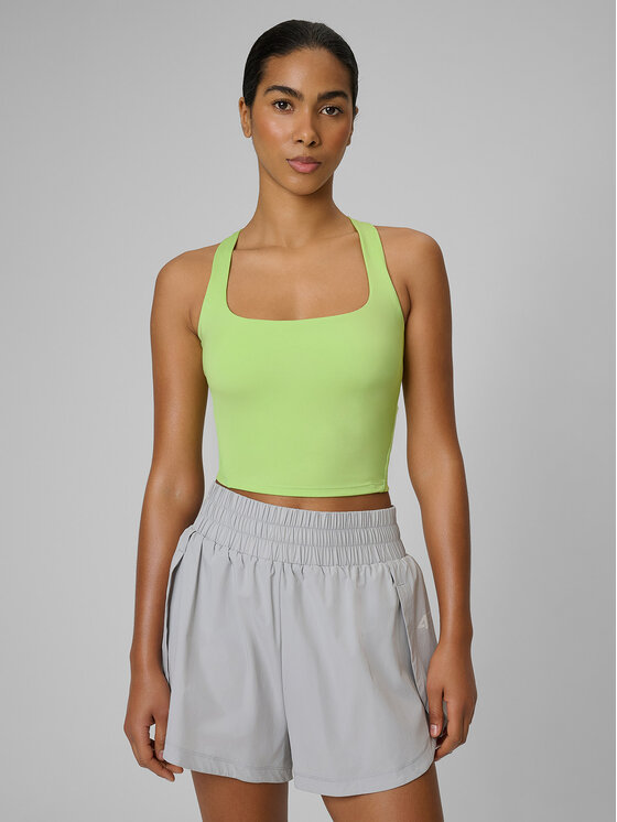 4F 4F Tank top ATHLETIC ALLURE Zielony jasny Slim Fit