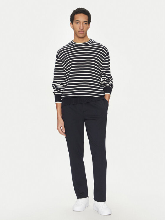 Tommy Hilfiger Tommy Hilfiger Svetr Breton MW0MW38944 Tmavomodrá Regular Fit
