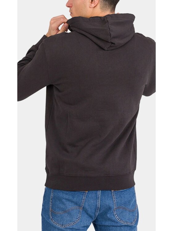 Lee Lee Bluza Logo Hoodie Czarny Hoodie Fit