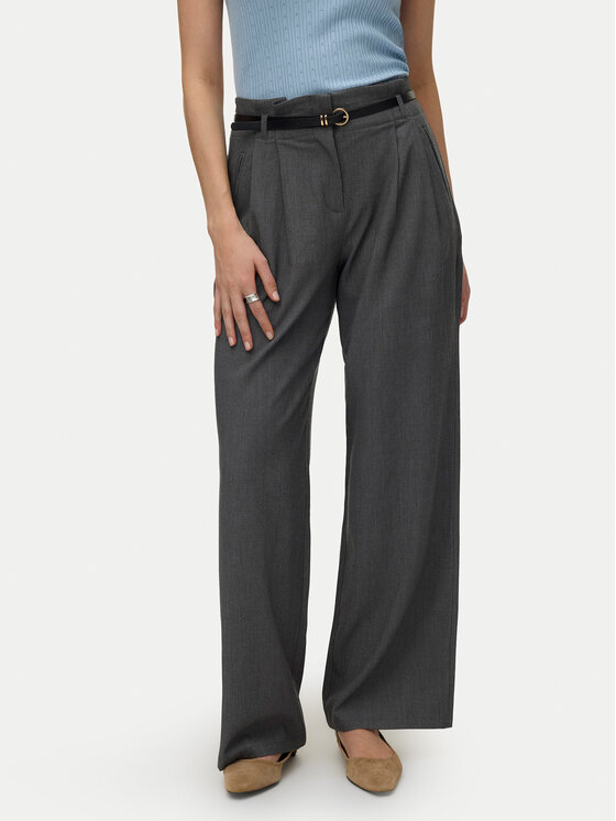 Vero Moda Vero Moda Pantaloni din material Tahia 10340300 Gri Wide Leg