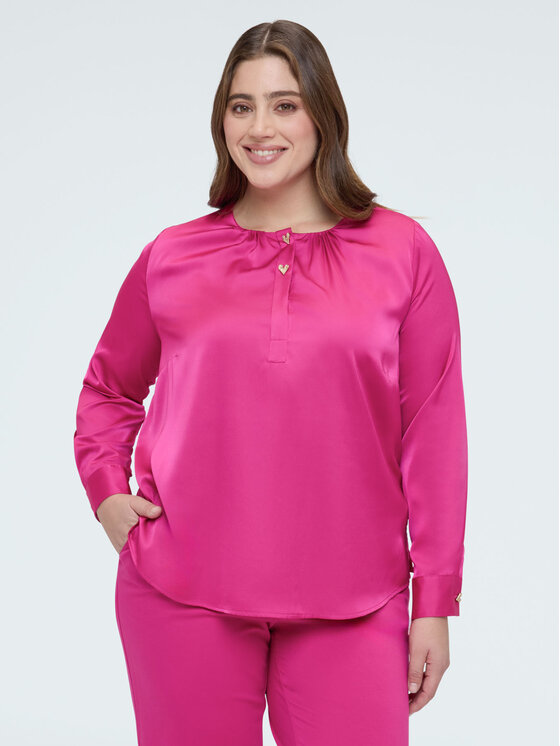Fiorella Rubino Fiorella Rubino Bluzka 2046T002428N019 Różowy A-Line Fit