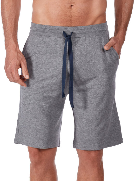 Huber Huber Šortky z materiálu 117802 Šedá Regular Fit