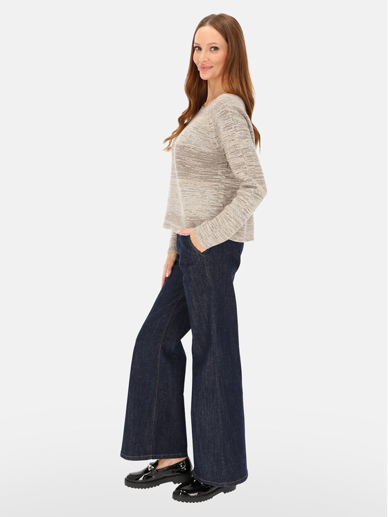 L’AF L’AF Sweter Cario Beżowy Regular Fit