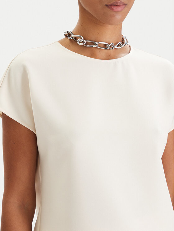 Patrizia Pepe Patrizia Pepe Μπλουζάκι 8C0848/A701-W409 Εκρού Regular Fit