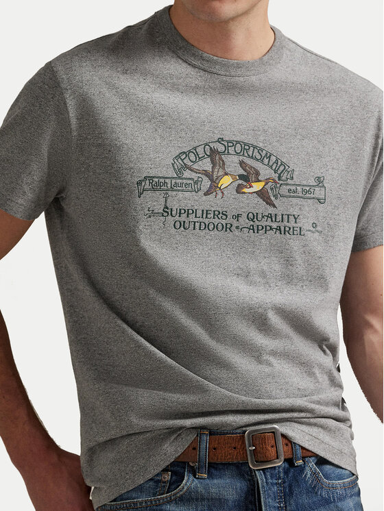Polo Ralph Lauren Polo Ralph Lauren T-Shirt 710981142002 Szary Classic Fit
