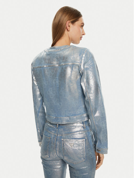 Guess Guess Jeansová bunda W5RN 11D5JS1 Modrá Regular Fit