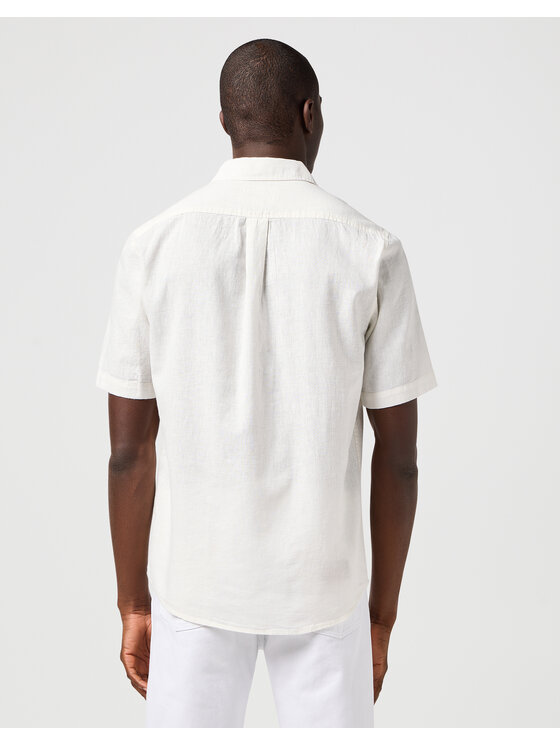 Wrangler Wrangler Koszula 1 PKT SHIRT 112362728 Biały Regular Fit
