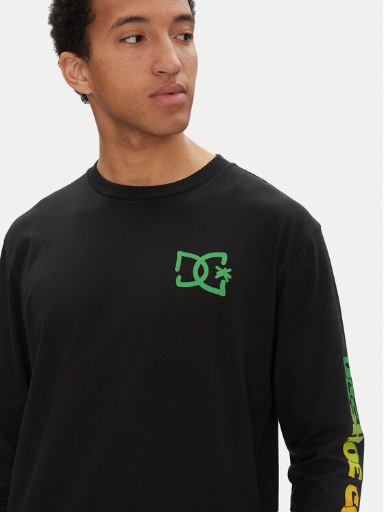 DC DC Longsleeve ADYZT05474 Czarny Standard Fit