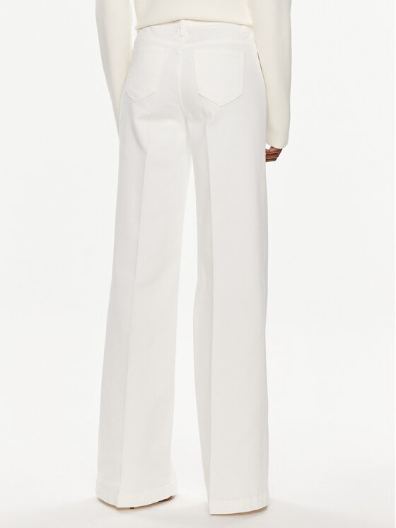 TWINSET TWINSET Τζιν 241TP2641 Λευκό Flared Fit