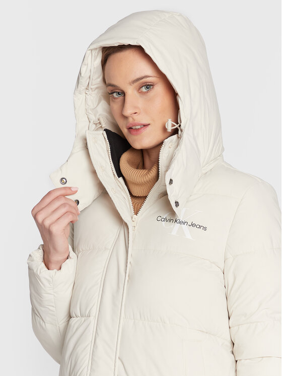 Calvin Klein Jeans Calvin Klein Jeans Winterjacke J20J219817 Écru Regular Fit